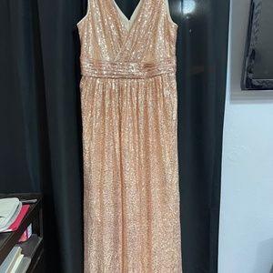 ROSE GOLD SEQUIN DRESS